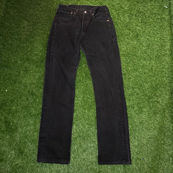Levi's Other - Vintage Levis 501 Black Denim Jeans Made in USA 1998 Button Fly W31 L34 501-0660